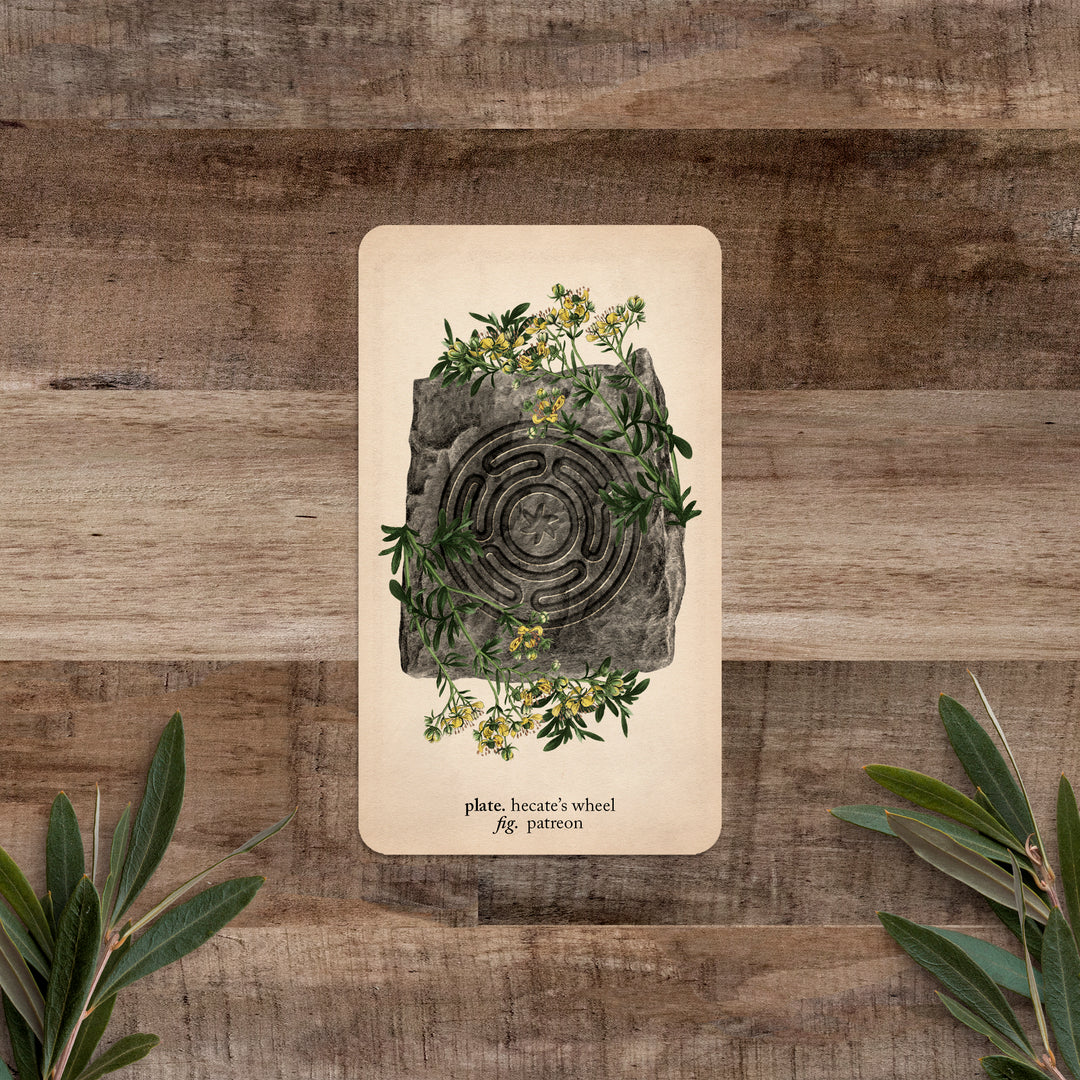 PATREON Single Card: Hecate's Wheel - Black and the Moon