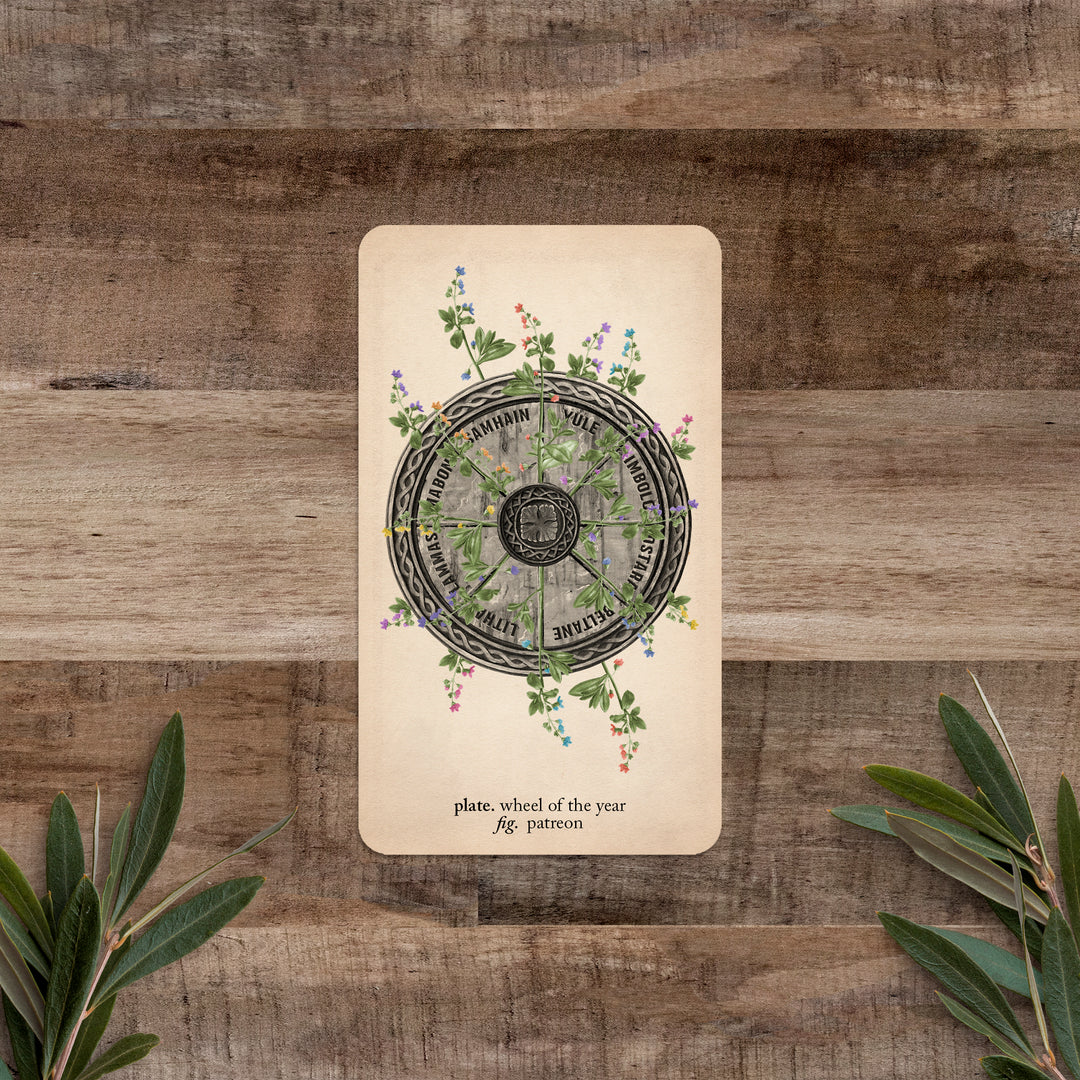 PATREON Single Card: Wheel of the Year - Black and the Moon